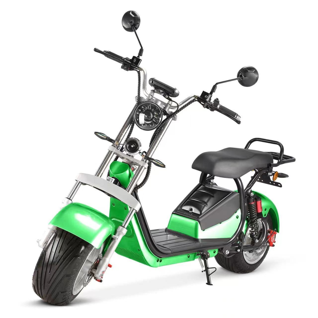 1500W classic cheap 2 seater electric scooter citycoco with two removable lithium battery slot