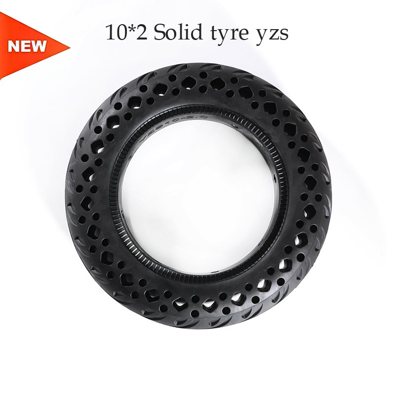 New Image 10 Inch Rubber Honeycomb Solid Tire 10x2 Solid Tyre Electric Scooter Tires For M365 1S Pro2 Mi3
