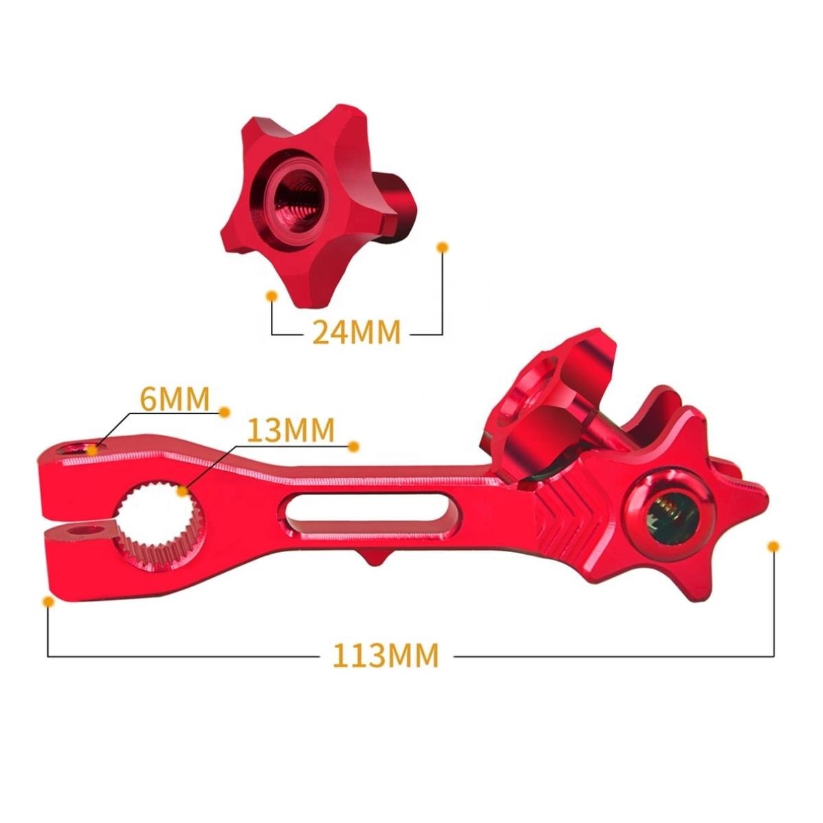 Universal Motorcycle Accessories Aluminum Alloy Motorcycle Rear Brake Rocker Arm/lever for Motorbike Scooter