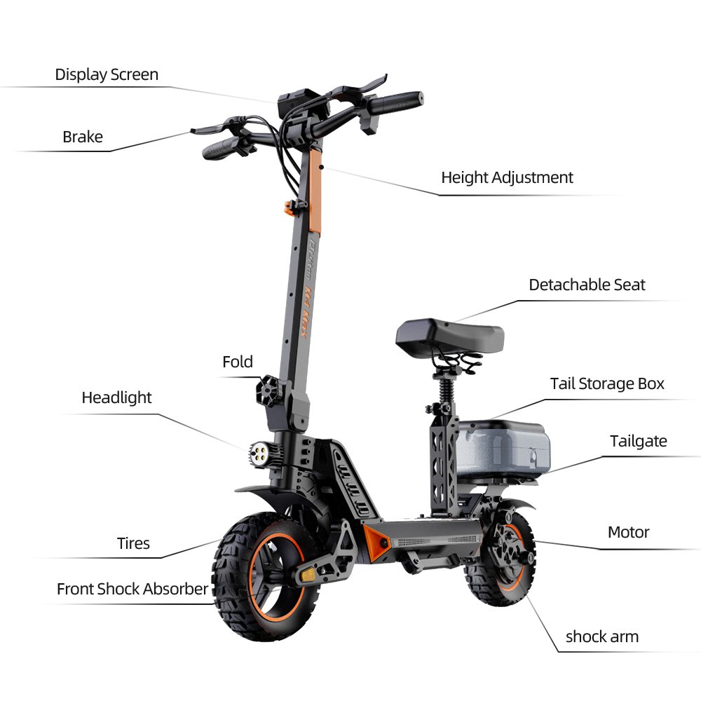 Ruitoo M4Max AUS Warehouse Two Wheel Outdoor Entertainment Electric Scooter