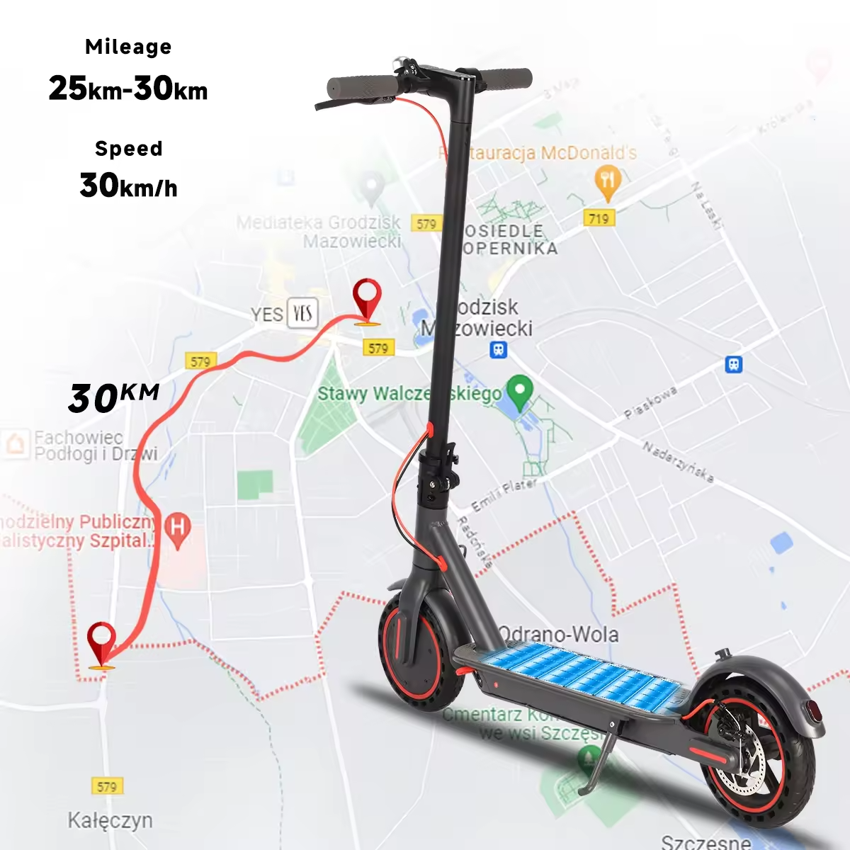 Electric Scooter EU Germany UK Warehouse Wholesale 8.5 Inch Tires 350W 36V 10.4Ah Electric Scooter App Control Foldable Scooters