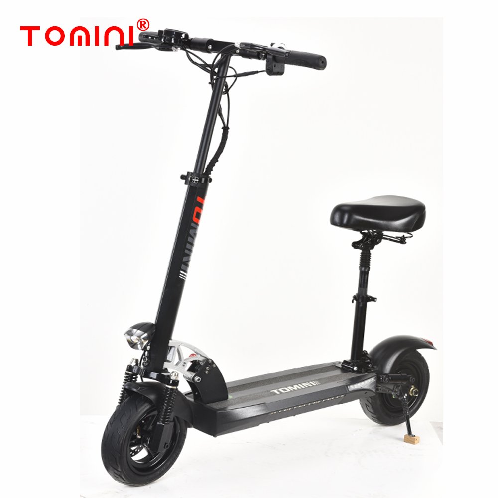 TOMINI China factory OEM 350W 500W smart folding e scooter foldable electric scooter with seat