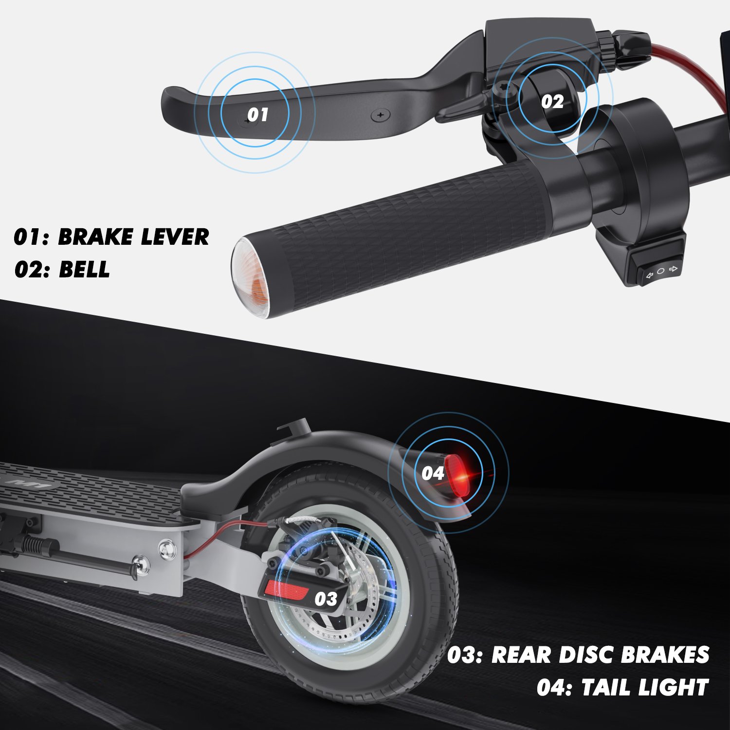 Fast Delivery From US Warehouse iENYRID M1 Adult Folding Electric Scooter 500W Escooter E Scooters