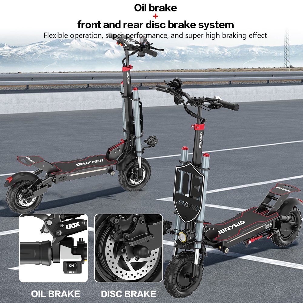 Fashionable iENYRID ES20 48V/20AH 1200W Battery Electric Scooter with 50-60KM Range Fat Tire Digital Smart EU Stock