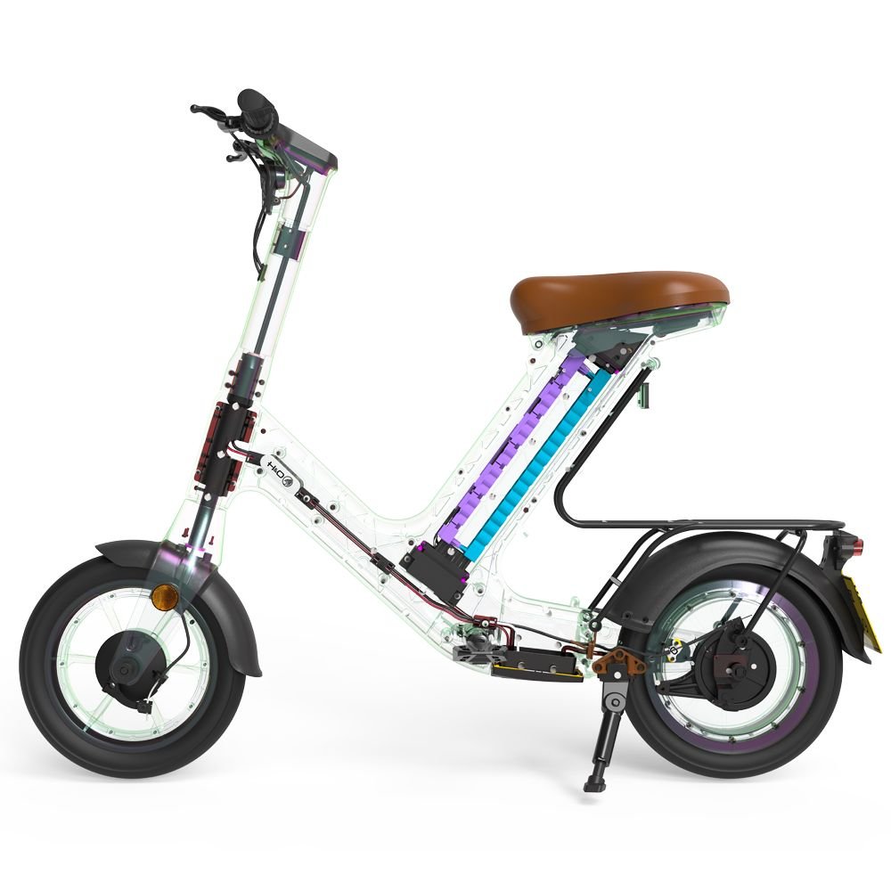 Removable Battery Group Electric Scooter with Seat Stable Double Brake System Chainless Electric Bike