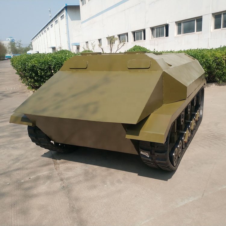 Customized Crawler Undercarriage Rubber Tracked Chassis Undercarriage Model Airplane Remote Control