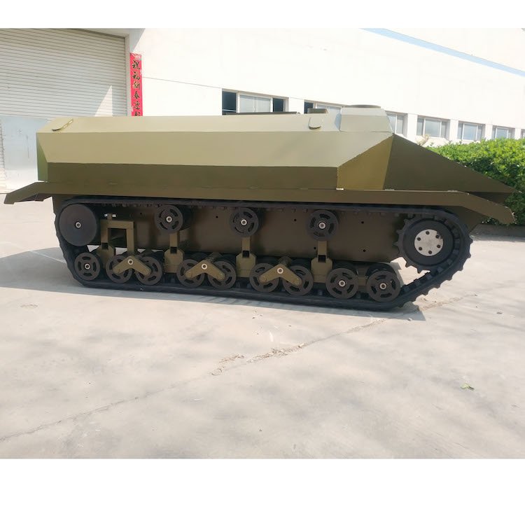 Customized Crawler Undercarriage Rubber Tracked Chassis Undercarriage Model Airplane Remote Control