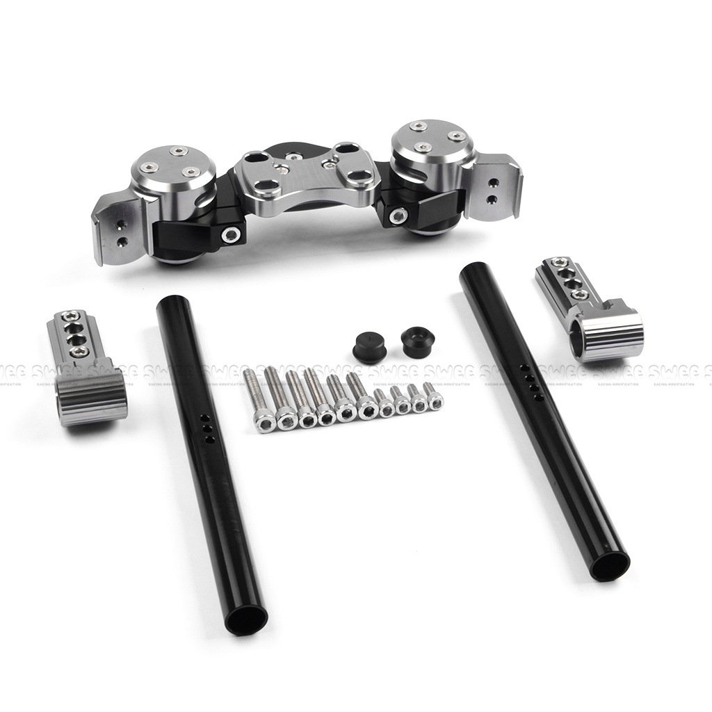 Motorcycle Handle Bar Clamp Handlebar Bike Handlebar Clip Ons CNC Aluminium Spare Parts For Honda PCX160 Yamaha NMAX155