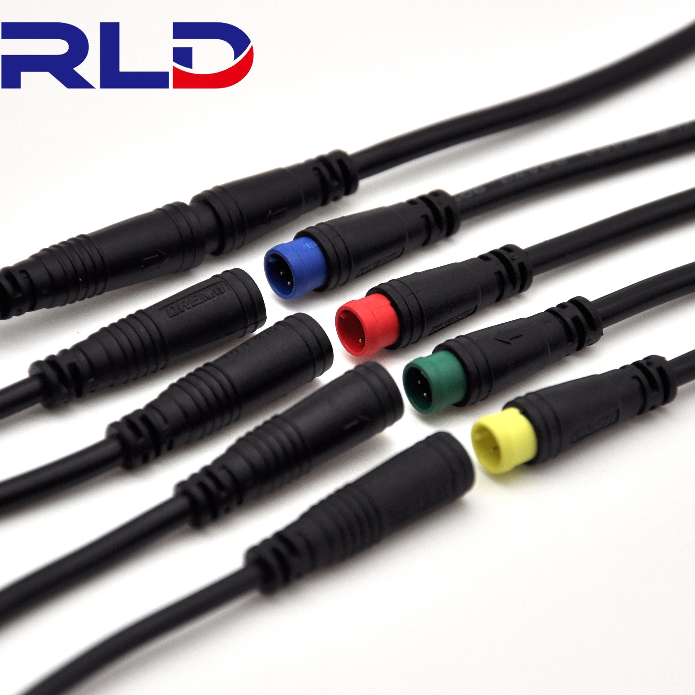 Male And Female Pv Wire Water Proof Connector Splitter Circular Connector For Electric scooters