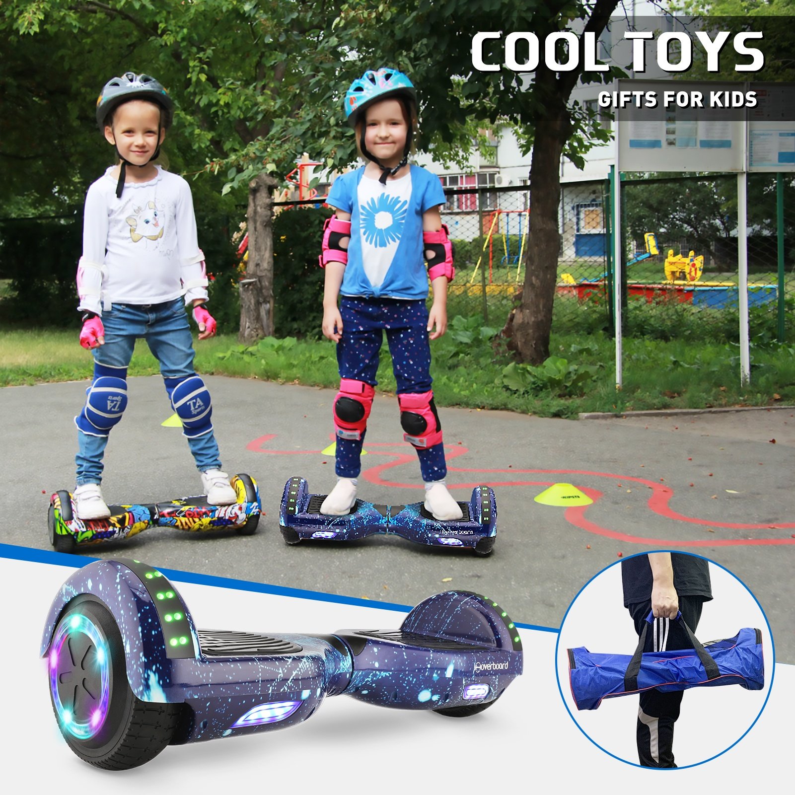 6.5 inch 2 Wheel Smart Balance Scooter Hover board Standing light weight kids Hoverboard electric scooter