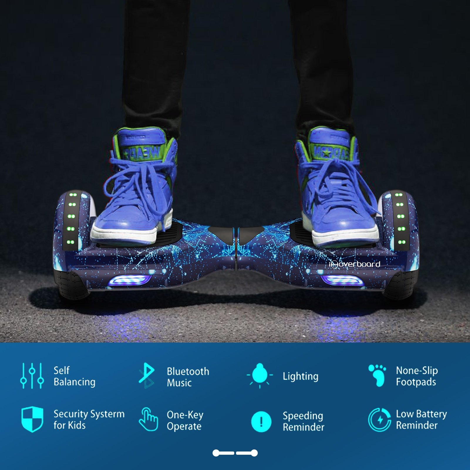 6.5 inch 2 Wheel Smart Balance Scooter Hover board Standing light weight kids Hoverboard electric scooter