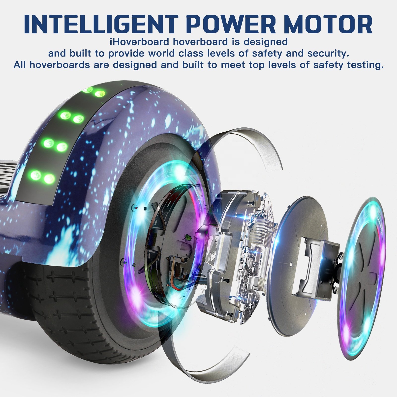 6.5 inch 2 Wheel Smart Balance Scooter Hover board Standing light weight kids Hoverboard electric scooter