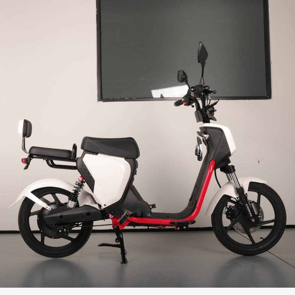 Long range adult pedal assist cargo fast food pizza delivery rear rack / baby seat electric moped scooter motorcycle motorbike
