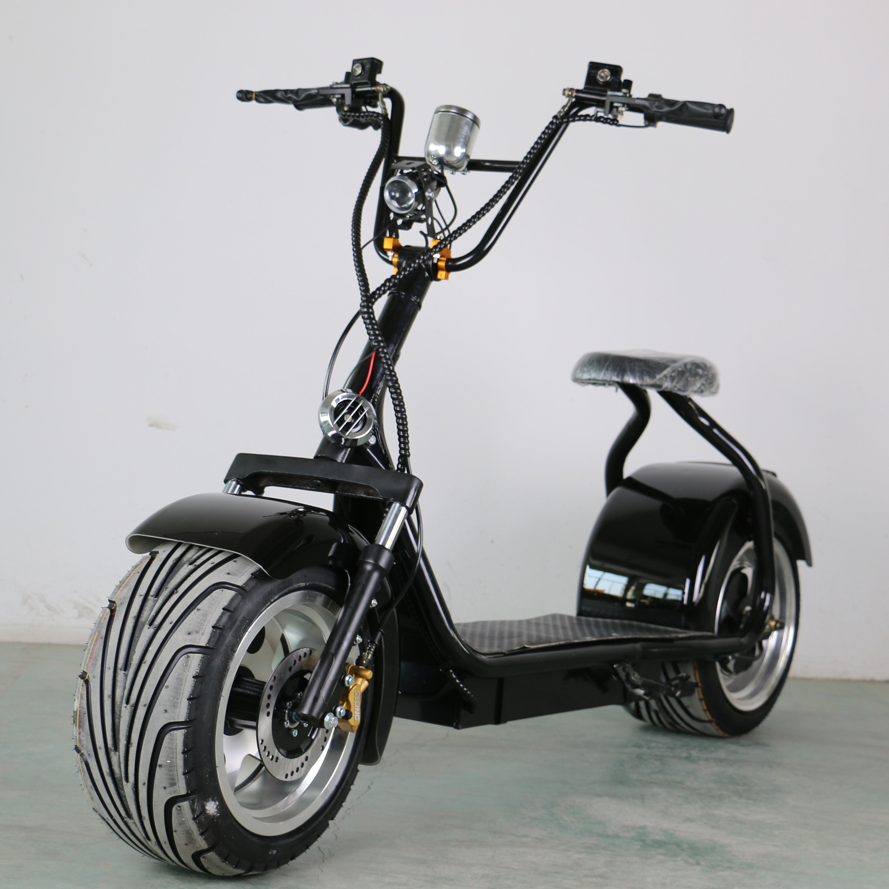 1500w China cheap electric scooter adult citycoco fat tire 2 wheel moto electrica