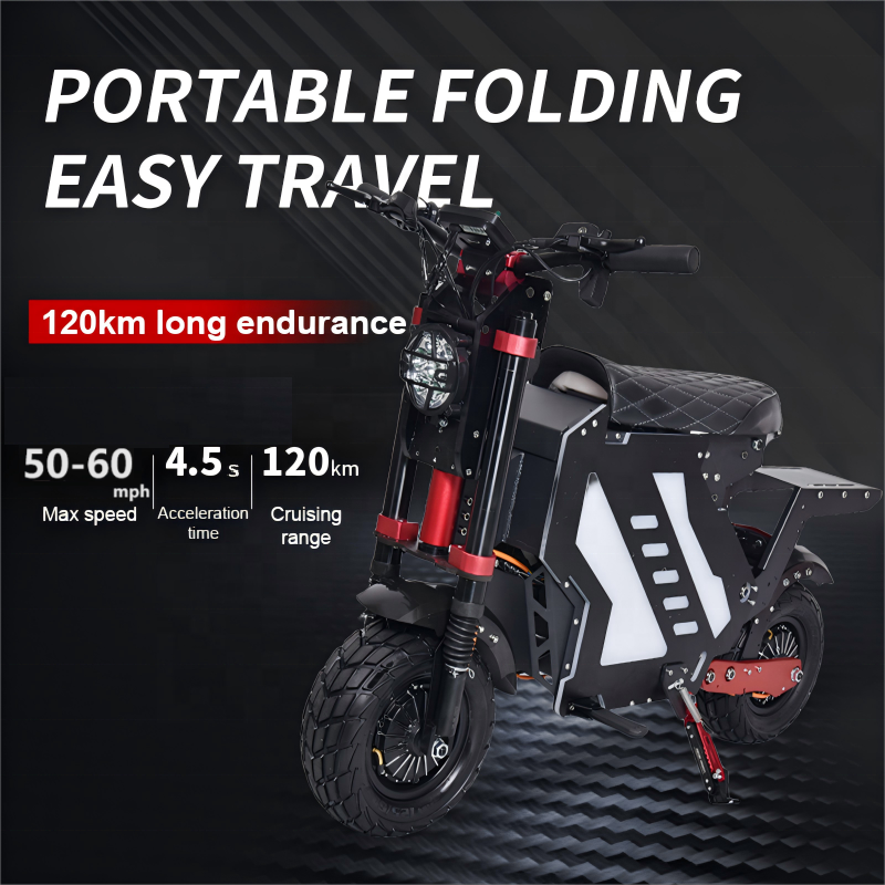 HCBK GT-R8 72V 10000w Adult Electric Scooter with Removable Battery Two-person Electric Scooter