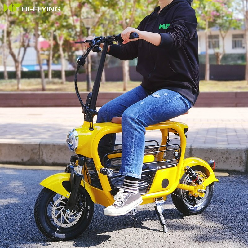 14 inch integrated wheels powerful 500w 48v 12A battery 25km/h CST tire electric scooter for pets and shopping