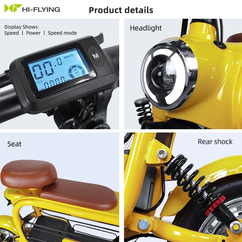 14 inch integrated wheels powerful 500w 48v 12A battery 25km/h CST tire electric scooter for pets and shopping