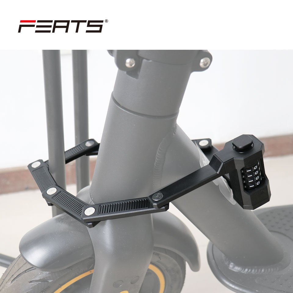 FSBYL48532 4 Digit Combination Mini Frame Cylinder with anti-drill and anti-pick protection foldable Lock for electric scooter