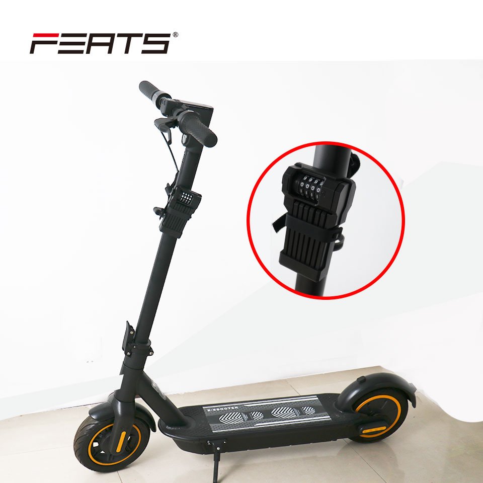 FSBYL48532 4 Digit Combination Mini Frame Cylinder with anti-drill and anti-pick protection foldable Lock for electric scooter