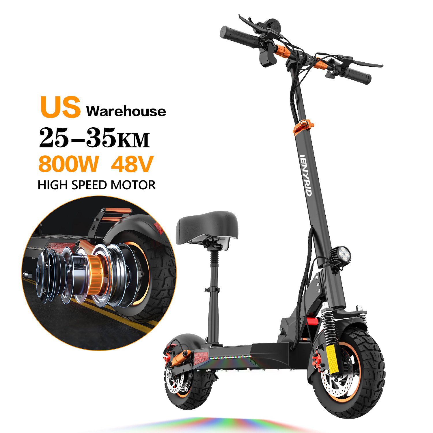 Drop Shipping Sample Available Personalized IENYRID M4 E Scooter 500W Off Road 48V 10Ah Electric Scooter For Adults