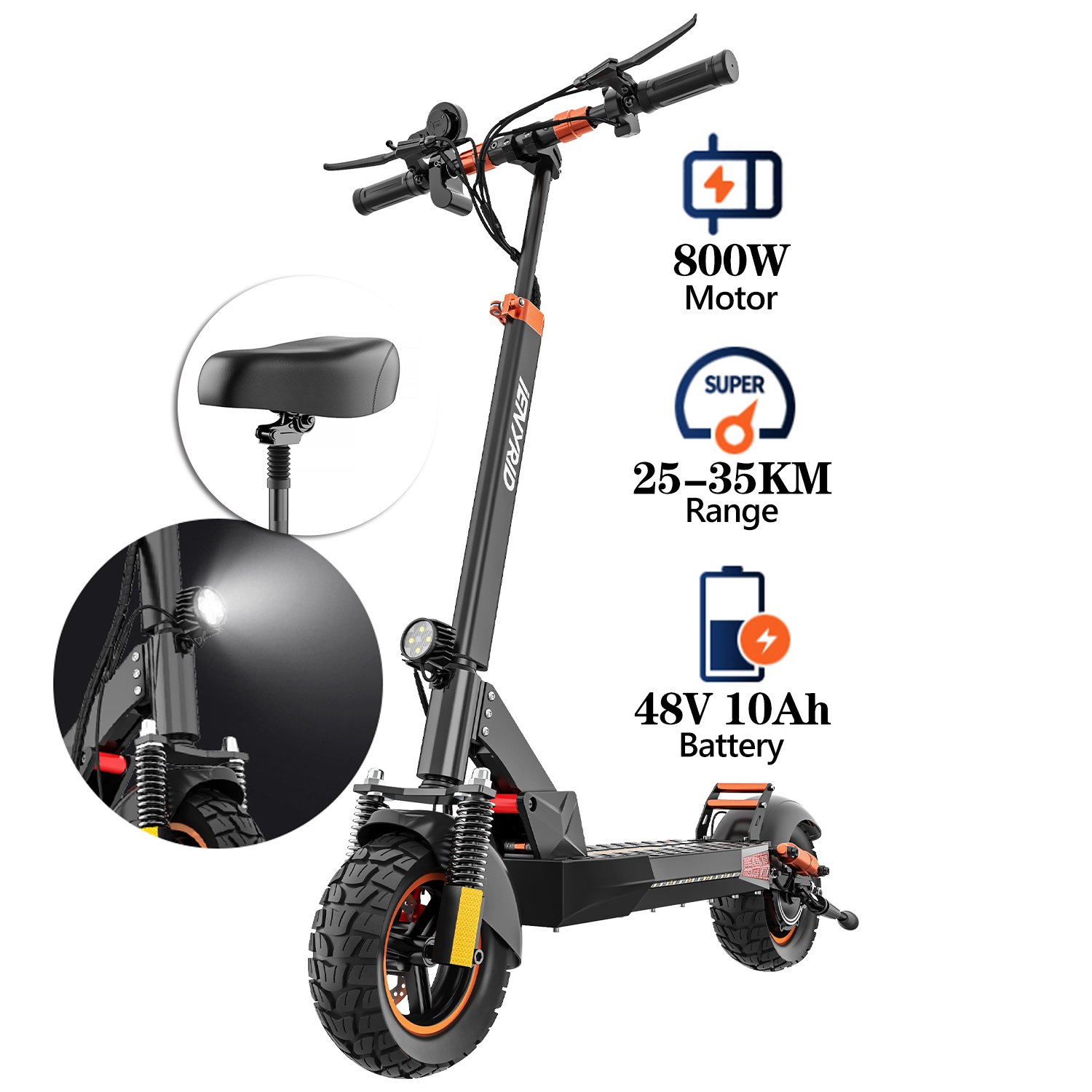 Drop Shipping Sample Available Personalized IENYRID M4 E Scooter 500W Off Road 48V 10Ah Electric Scooter For Adults