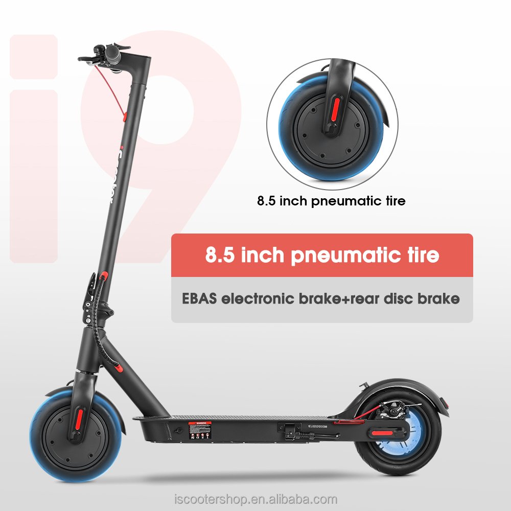 iScooter 350W Electric Kick Scooter Foldable 8.5 Inch Electric Scooters Adult 30 km/h Mini Smart Scooter No Tax