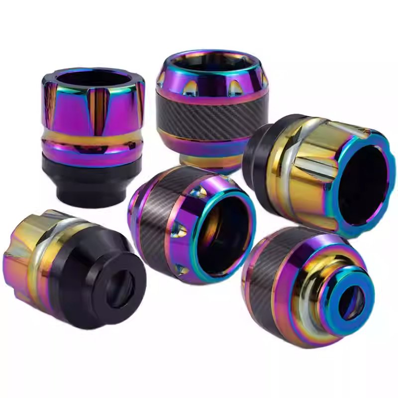 Electric motorcycle modification titanium anti fall cover colorful scooter front fork protective cover