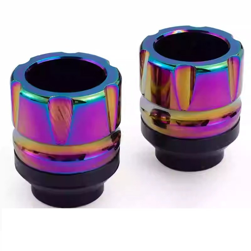 Electric motorcycle modification titanium anti fall cover colorful scooter front fork protective cover