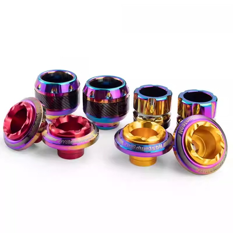 Electric motorcycle modification titanium anti fall cover colorful scooter front fork protective cover