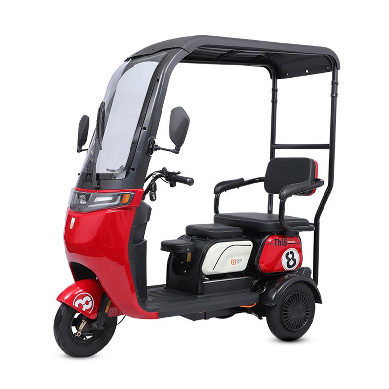 Hot sales Electric Scooter Tricycle with One-piece Shed Roof /Adjustable seats for 3 people