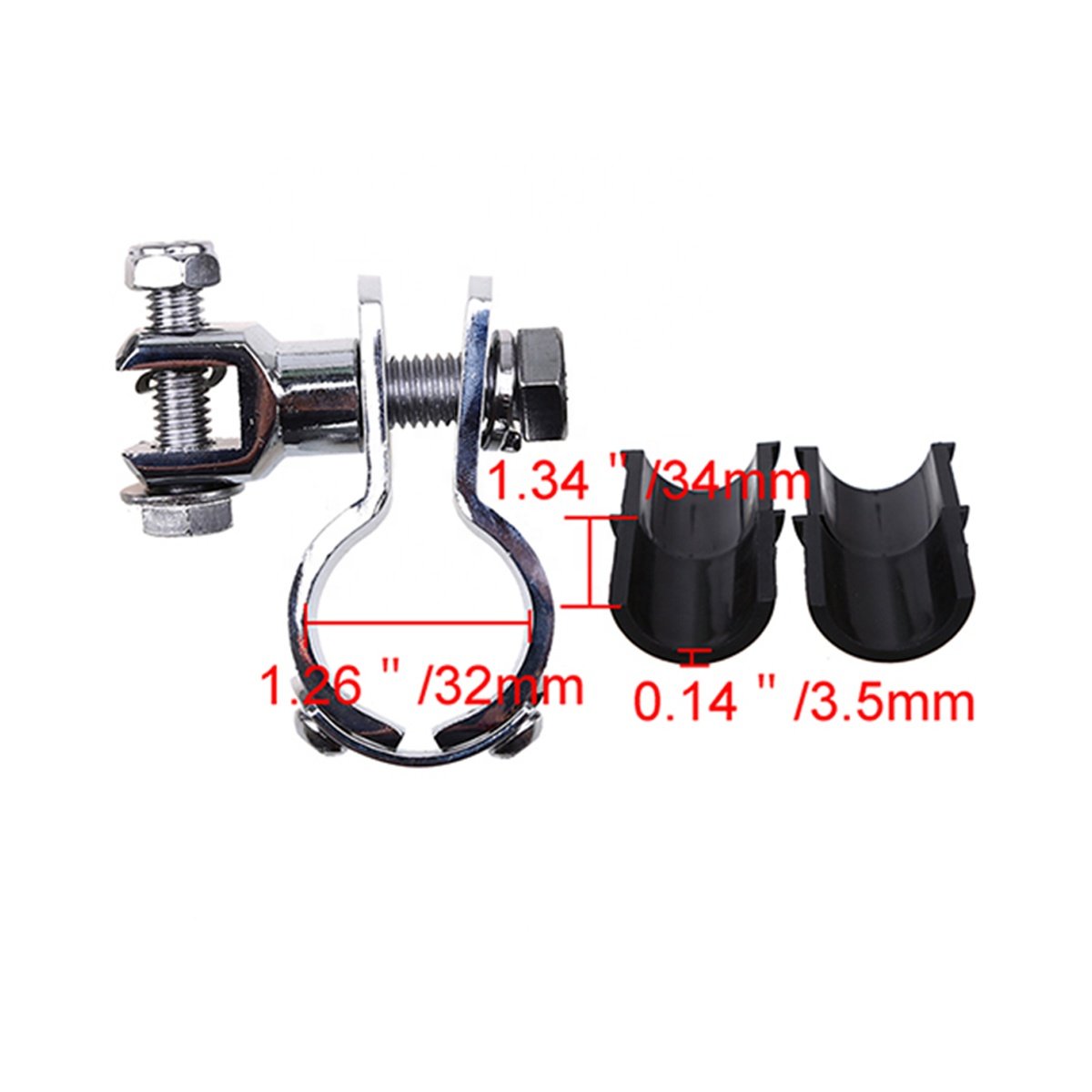 CNC Aluminum Motorcycle Part 8mm Universal Pedals Folded Footrest Footpeg For Motorcycles Mopeds Karts Scooters Black