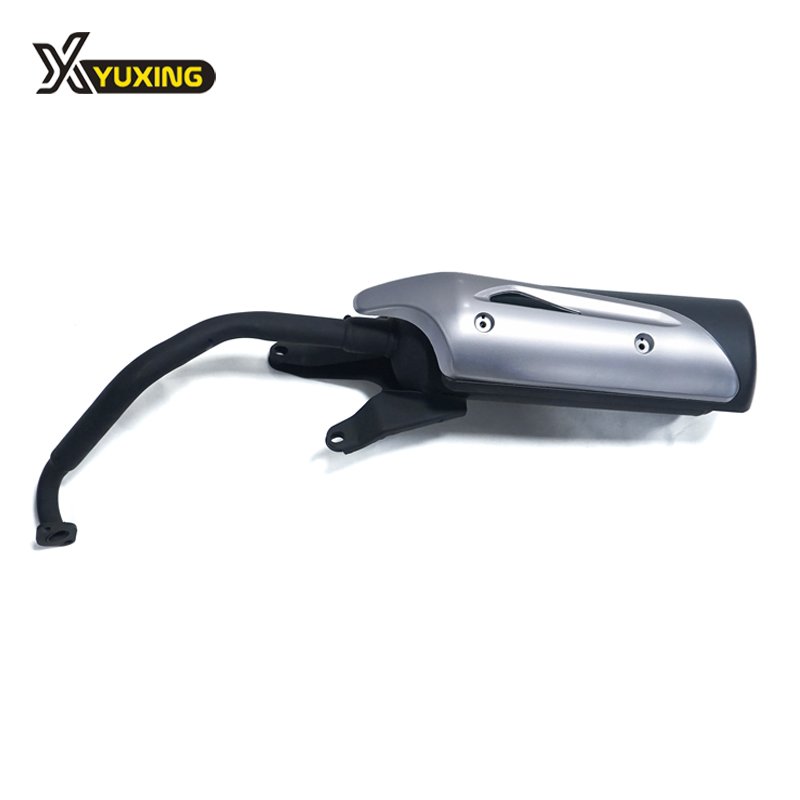 Wholesale GY6 Scooters Black Muffler 150CC GY6 Scooter Muffler Exhaust Pipe With Scald Proof Board