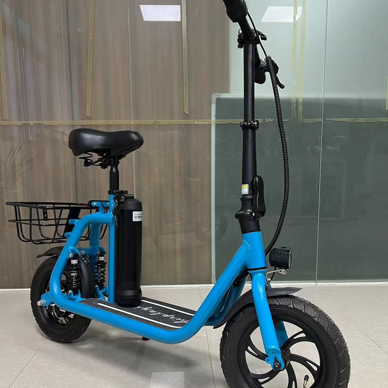 350W motor 36V 7.5ah Removable Lithium battery foldable mini electric bike fat tire electric scooter for sale
