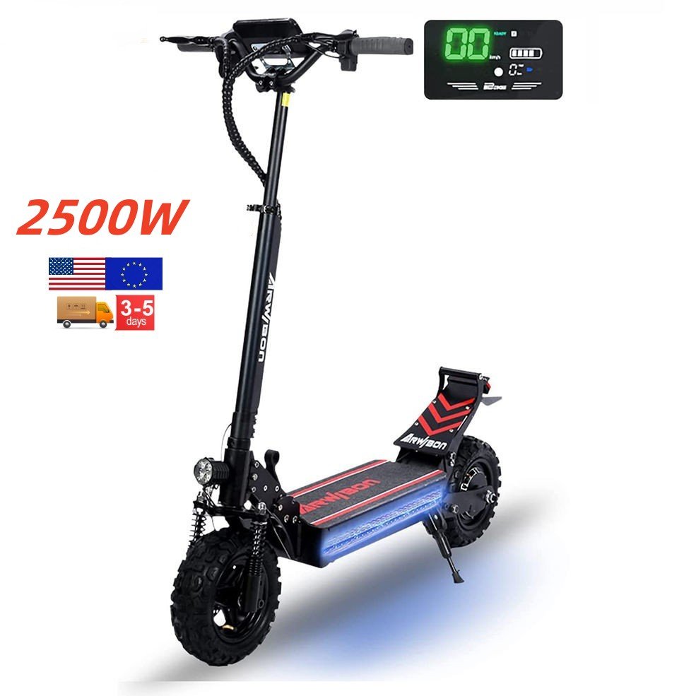 USA EU warehouse 11inch offroad fat tire e scooter 2500W 48V fast escooter adults electric scooters