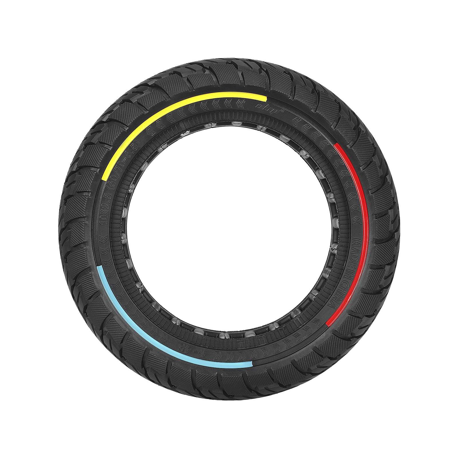Ulip 10*2.5(60/70-6.5) solid tire with three colours circle(45mm slot) Repair Spare Parts Wheels