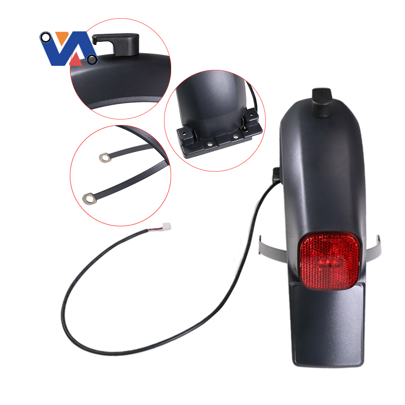 Original Ninebot F2/ F2 Plus / F2 Pro Scooter Rear Fender With Led Light Rear Fender Mudguard Scooter Parts