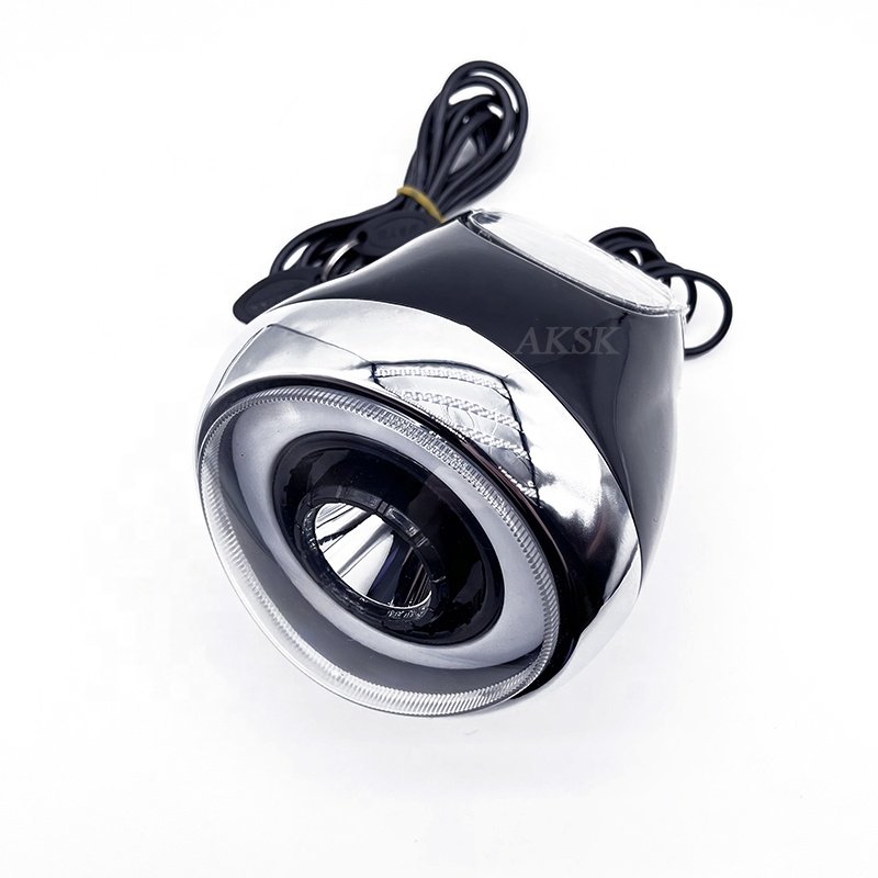 LED Angel eye headlights with Bluetooth Display Motorcycle Nighttime headlights for CocoCity Electric Harley Scooter Parts