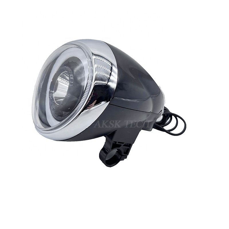 LED Angel eye headlights with Bluetooth Display Motorcycle Nighttime headlights for CocoCity Electric Harley Scooter Parts