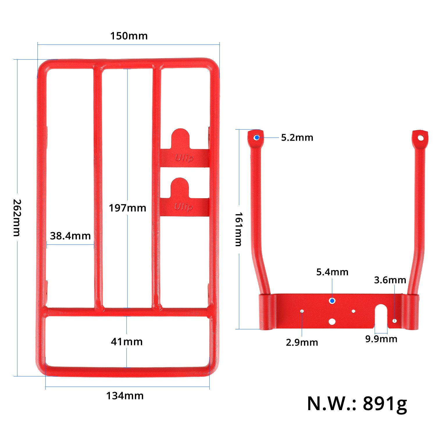 Electric Scooter Rear Shelf Luggage Cargo Carrier for Xiaomi M365 Pro Pro2 1S Mi3 Skateboard Carrier Parts