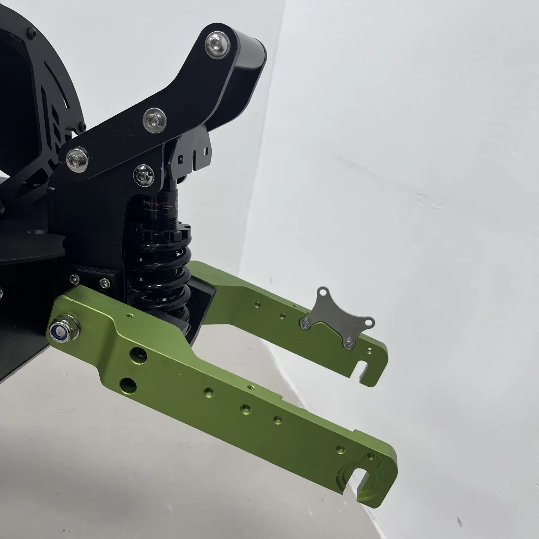 foldable Electric scooter parts frame M7 11inch tire open size 150mm hydraulic spring integrated shock absorber e scooter frame
