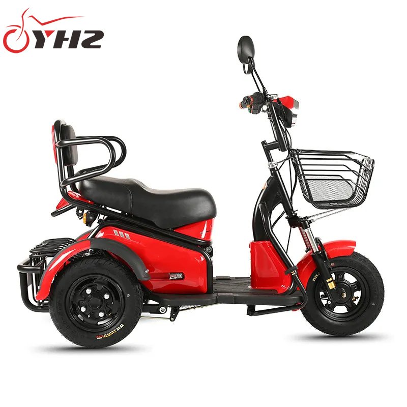 Two-Basket Three-Wheel Lightweight 60V500W Moped Two-Seat Mpobility Electric Scooter