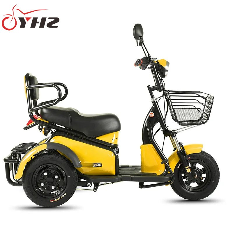 Two-Basket Three-Wheel Lightweight 60V500W Moped Two-Seat Mpobility Electric Scooter