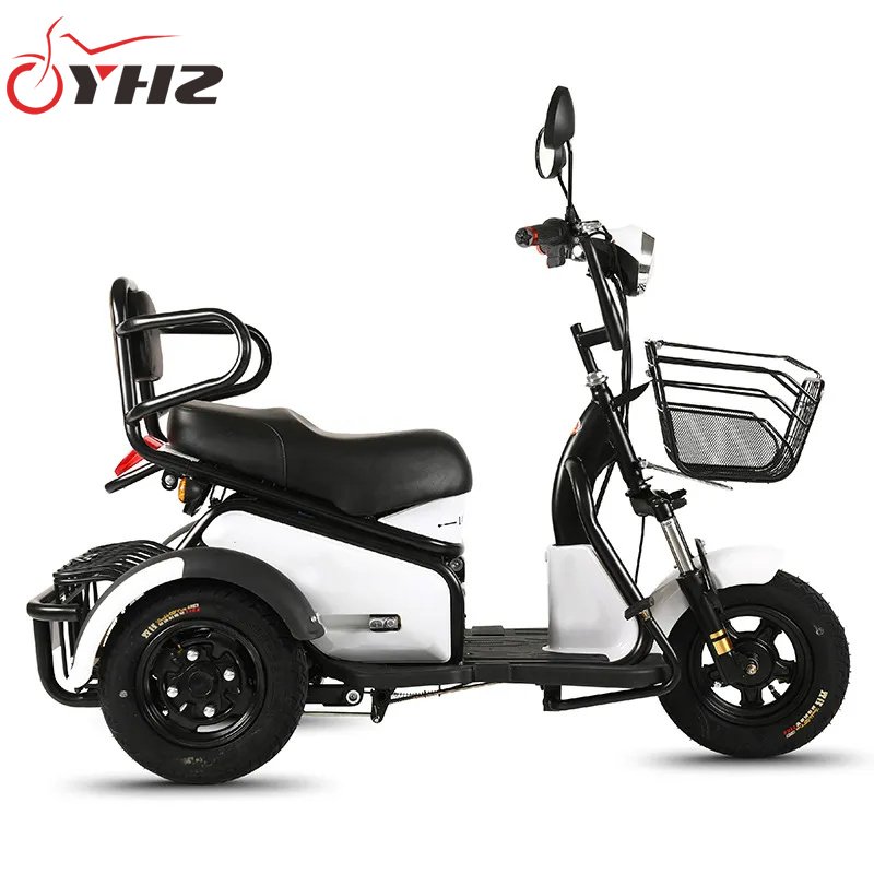 Two-Basket Three-Wheel Lightweight 60V500W Moped Two-Seat Mpobility Electric Scooter