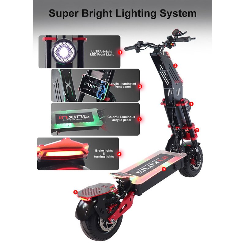 waterproof high speed two wheel electric scooter E Smart Mobile Scooter Electric Mobility Scooter with LED Light