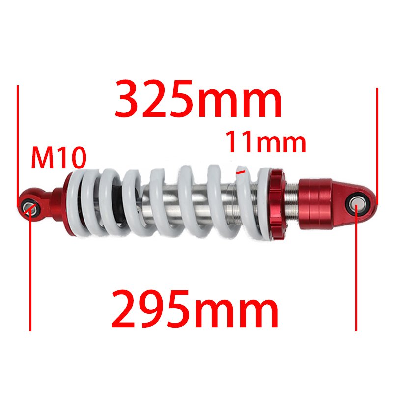 Factory-owned 1000 bls eyetoeye 295mm spring 11mm Rear Shock Absorber Suspension 11mm Spring For Scooter Go Karting Quad ATV