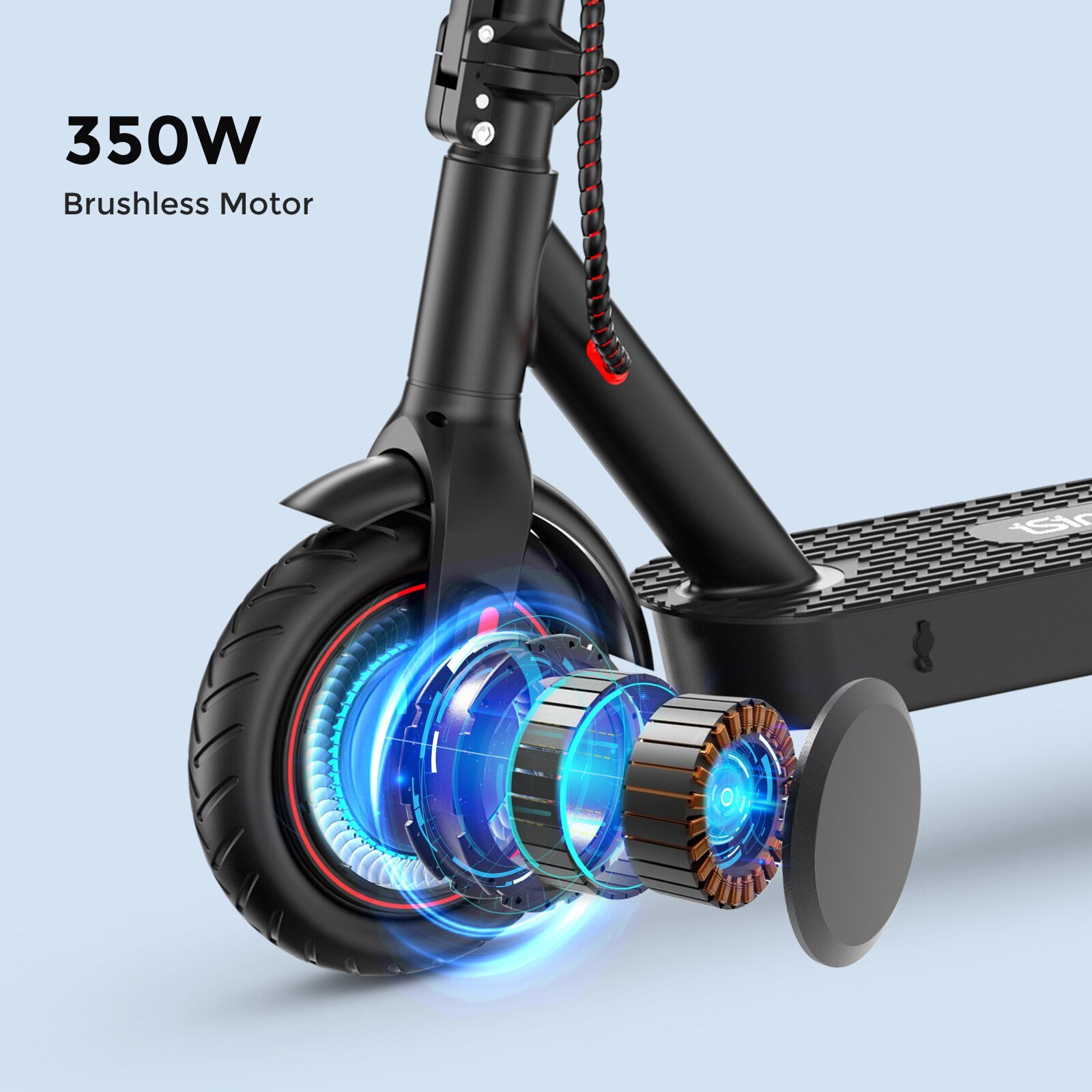 Mobile phones app connect 350W iScooter i9 elektro scooter trotinette electrique kick adult folding electric scooter wholesale