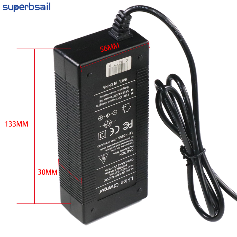 Superbsail EU Stock Original Scooter Charger Adapter 42V 2A For Xiaomi M365 Pro 1s Balancing Hoverboard Lithium Battery Charger