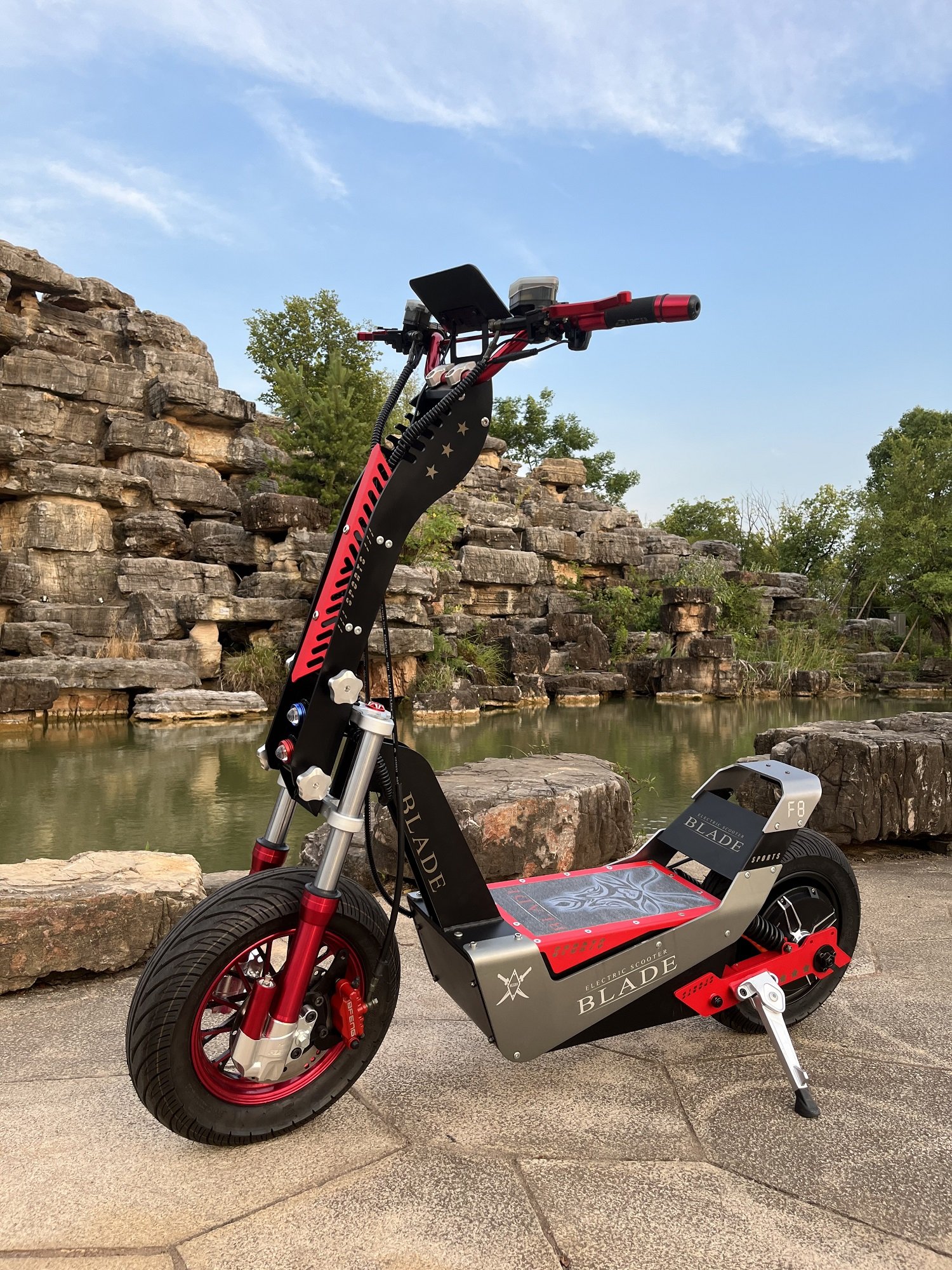 48v1000w long distance shock absorber retro 80km/h 85km/h electric scooter chopper