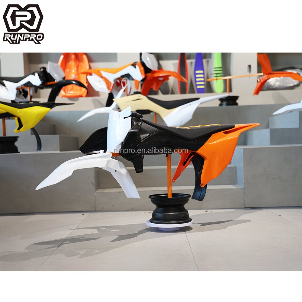 Full Complete Plastic parts set Pit Dirt Motor Bike Motorcycle Plastic Fairing Body Kits, Mudguards fenders for KTM65