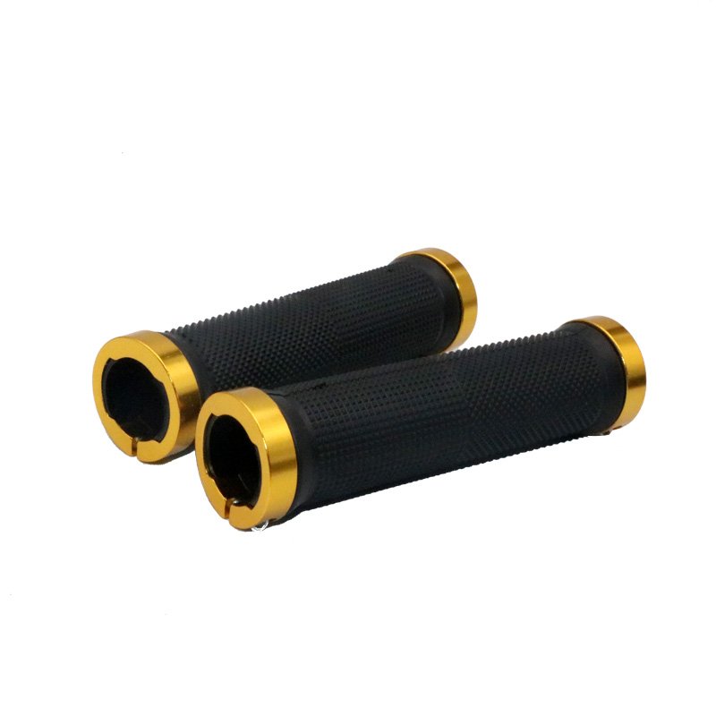 RIDERACE Bicycle Handlebar Cover Scooter Bike Durable Anti-slip Rubber Comfortable Handle Bars with Bar End Outdoor Parts Grips